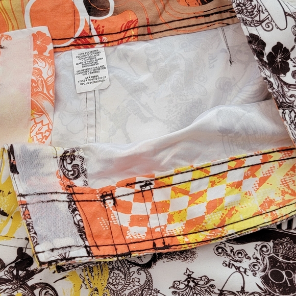 🩳 OP Surfer Shorts  Mens Orange / Yellow - Picture 4 of 10